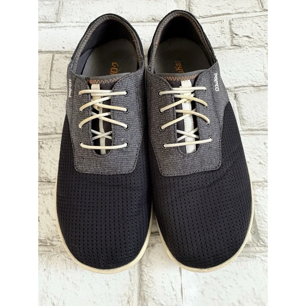 OLUKAI Nohea Moku‎ no-tie boat shoes shoes Mesh men's sz 10